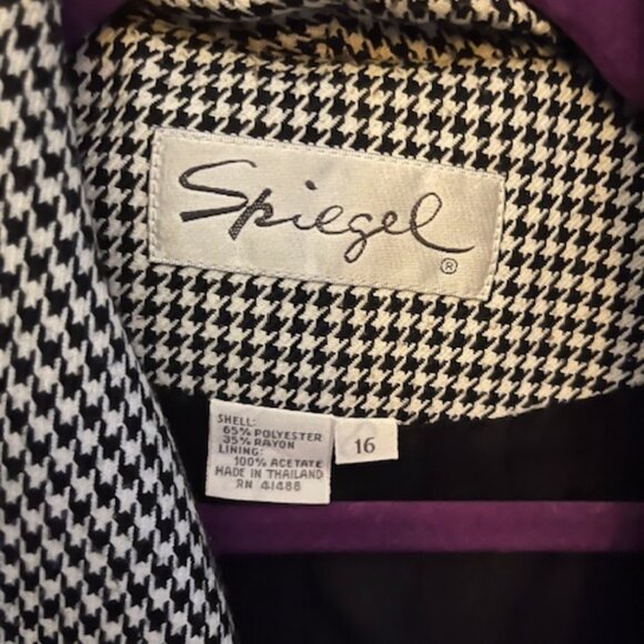 Spiegel Houndstooth Blazer  Size 16 - Picture 2 of 2